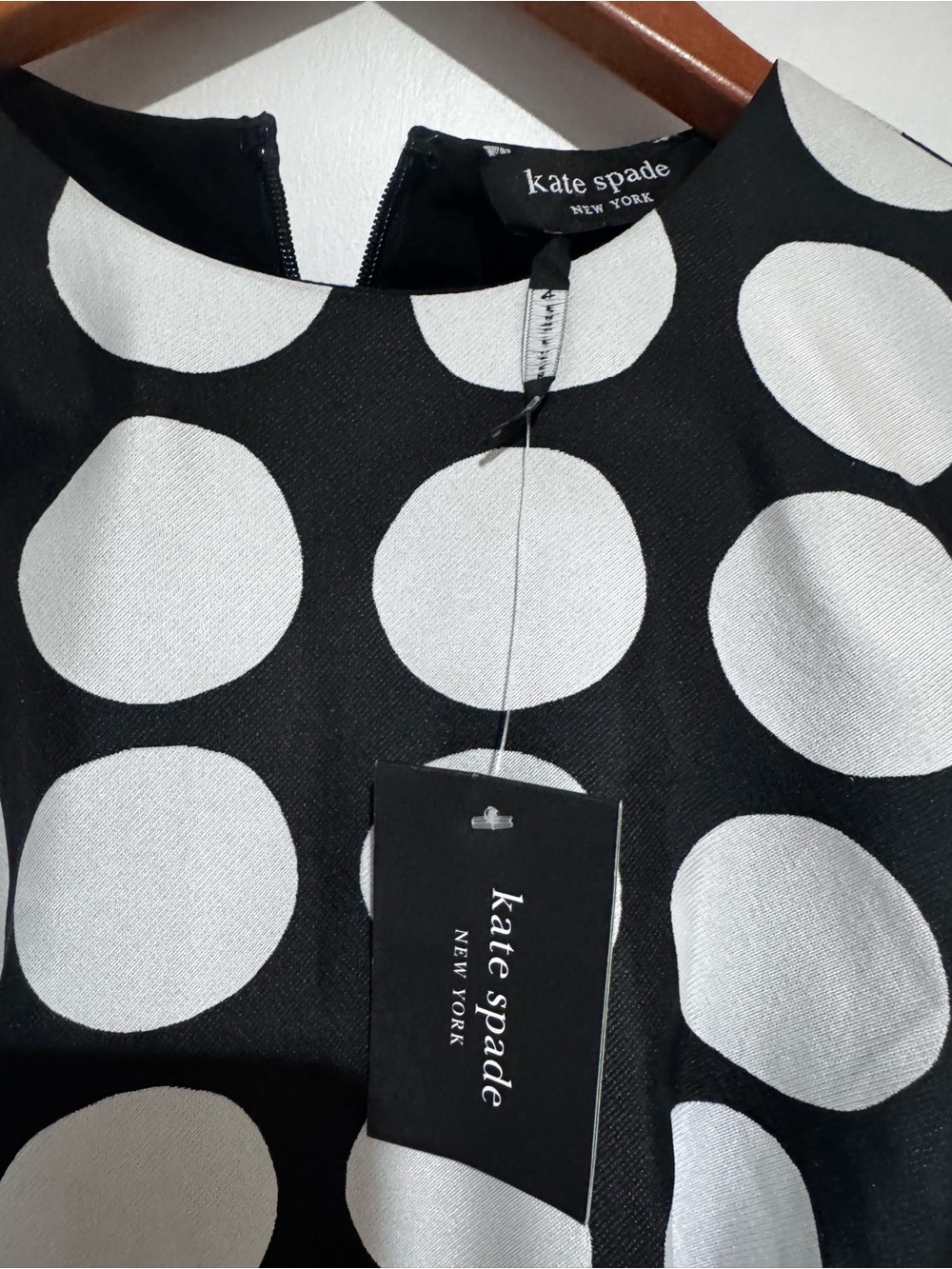 kate spade New York Black & White Polka Dot Dress